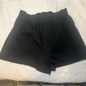 Wild fable, paper, bag waist, shorts, black XXL